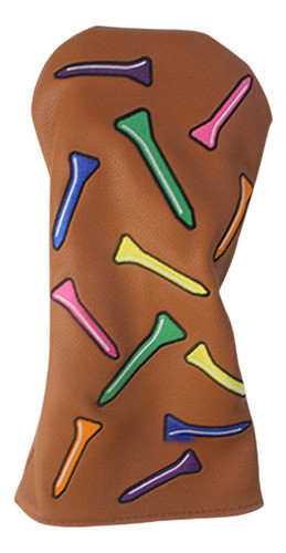 Capa De Madeira Para Cabeça De Taco De Golfe, Capa 1 Marrom 0