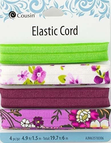 Primo Diy Doblar Patrones Florales Purpuras Cinta Elastica D 0