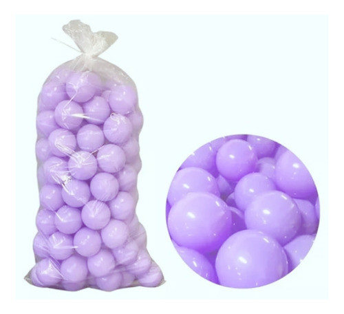 Saco De Bolinhas C/ 200 Un Lilás Direto Da Fabrica 0