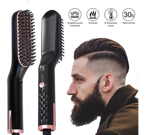 Alisador De Barba Masculino, Aquecimento A Quente, Escova Al 0
