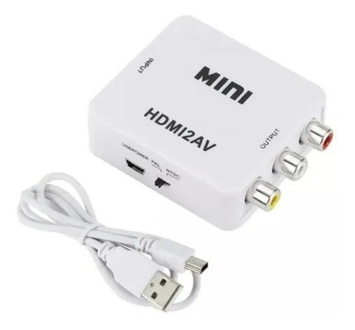 Mini Adaptador Conversor De Hdmi Para Rca 0