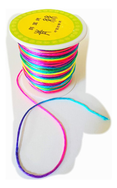 Fio De Seda Acetinado 1mm Rolo 100 Metros - Diversas Cores 0