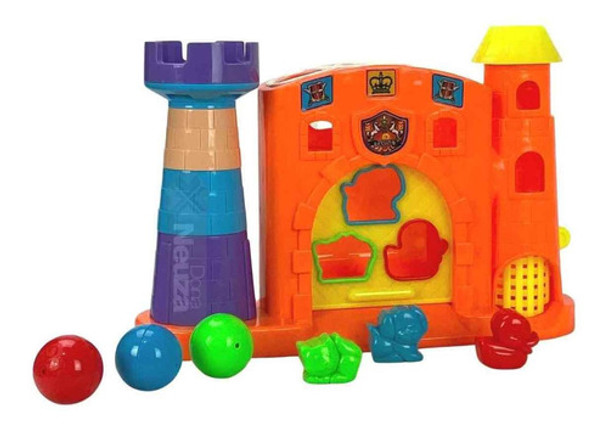 Brinquedo Bebê Bate Martelo Castelinho Pedagógico 8 Peças 0