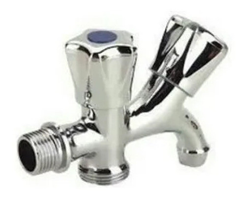 Griferia Canilla Doble Para Lavarropa Valforte Gr-2050 * 0