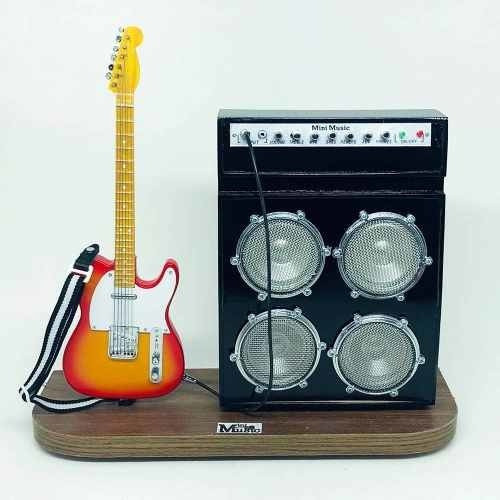 Set Miniatura De Guitarra + Amplificador Grande 1:4 Tudomini 0