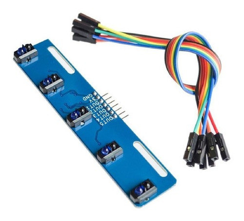 Kit 3un Módulo Seguidor De Linha 5 Canais Tcrt5000 0