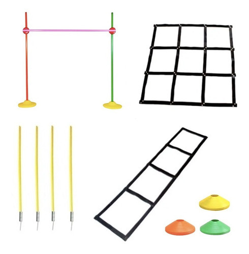 Set Kit De Coordinacion - Cuadrilatero Escalera Valla Conos 0