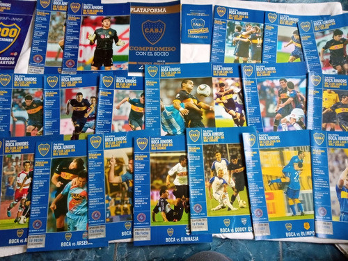 Lote Revistas Programa Oficial Boca Juniors 0