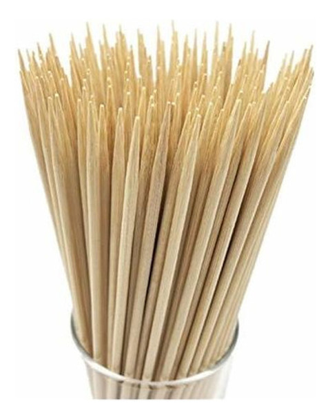 Palos De Bambu Natural Para Brochettes Para Horno O Parilla 0