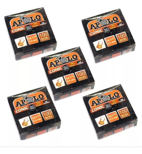 Balines Apolo Conic Calibre 4.5 X 5 Cajas500 Balines 0