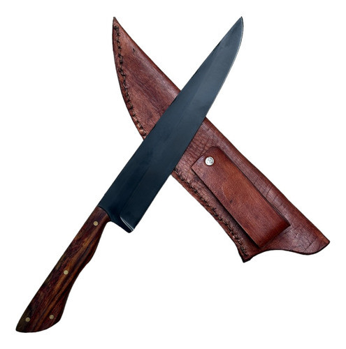 Kit Faca Picanheira 14'' 1075 Fosfatizada Com Bainha Cod273 0