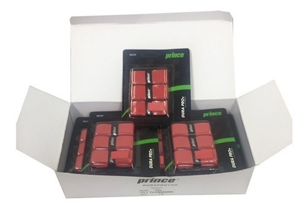 Overgrip Prince Durapro Tenis Padel Rojo Caja 3x12=36 0