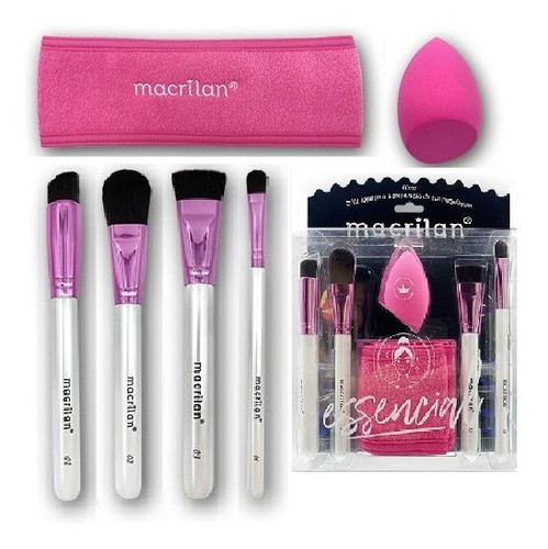 Kit Pinceis Macrilan Preparação Da Pele Essencial Ed012 0