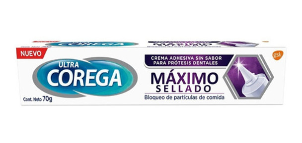 Ultra Corega Máximo Sellado Adhesivo Prótesis Dentales 70g 0