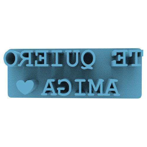 1122 Te Quiero Amiga Sello Cortante Para Galletas 0