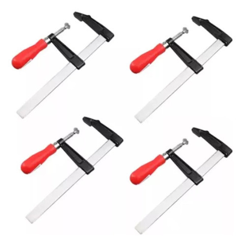 Set X4 Prensa Rey O Sargento Tipo F 50 X 150 Mm Carpintero 0