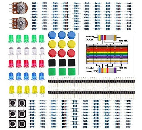 Kit De Componentes Electronicos De Resistencia Con Cabecera 0