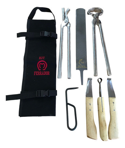 Combo Bolsa Ferrador Rinetes Alicate Jacaré Torquês E Grosa 0