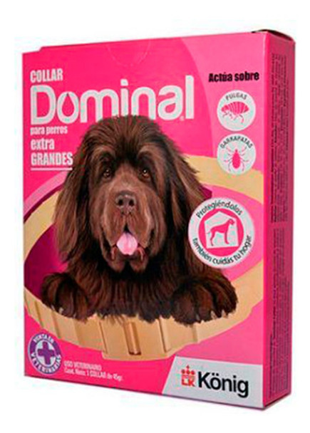 Collar Antipulgas Garrapata Dominal Para Perros Extra Grande 0