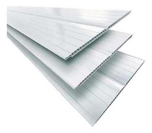 Forro De Pvc Branco Frisado 8mm Anti-chamas Barras Com 5,0 0