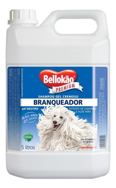 Bellokão Shampoo Branqueador 5 Lt Cães E Gatos 0