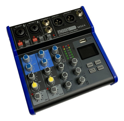 Consola Mixer 4 Ch Usb Bluetooth Efectos Ent/ Mic Y Lin Prem 0