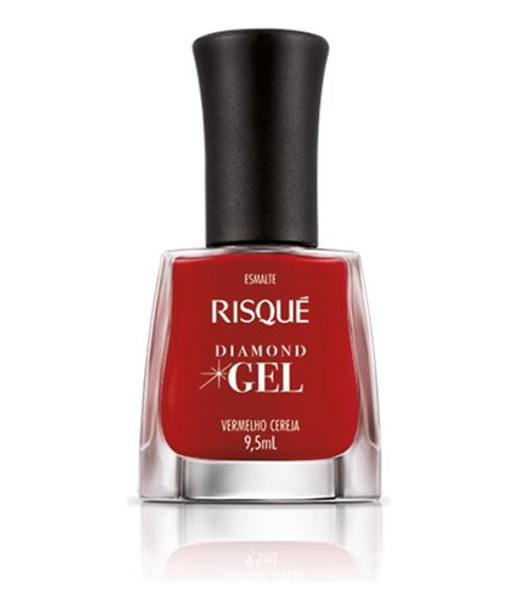 Esmalte Risque Diamond Gel Vermelho Cereja 0
