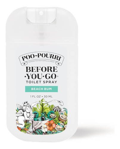 Espray De Inodoro Antes De Ir, Fragancia Beach Bum 30ml 0