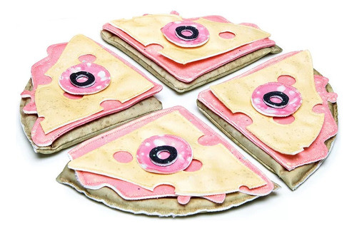 Kir Pizza Comidita De Tela Para Jugar Sensorial 0