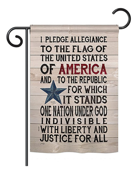 ~? Breeze Decor G161085 Juramento De Lealtad Americana Impre 0