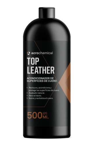 Acrochemical Top Leather Acondicionador De Cuero 500cc 0