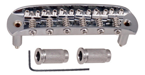 Ponte De Guitarra De Metal De 6 Cordas Com Parafusos Para Mú 0
