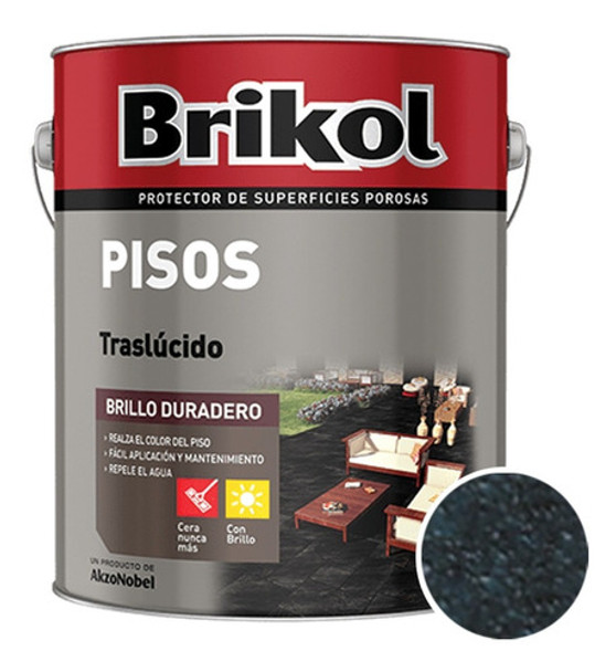 Brikol Pisos Traslucido Negro X 4l - Caporaso 0