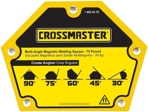 Escuadra Magnetica Para Soldar Multiangulos Crossmaster 34kg 0
