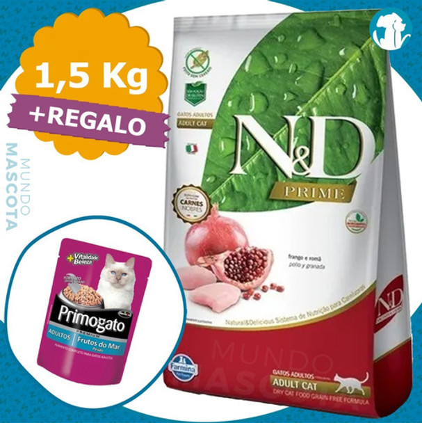 Farmina Nyd Prime Grain Free Gato Adulto 1,5 Kg 0