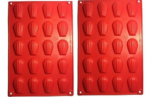 Fasmov 20-cavidad De Silicona Madeleine Pan Cookie Molde, Mo 0