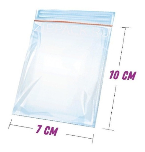500 Sacos Saquinho Zip Lock Hermético 7x10 Plastico Zip Lock 0