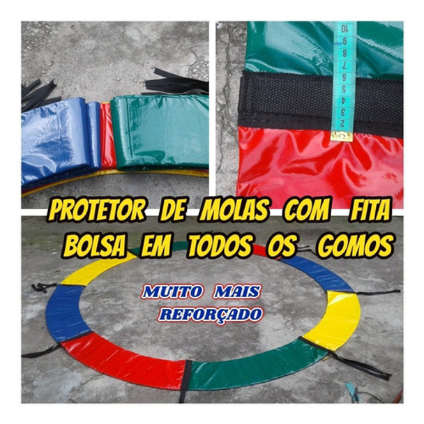 Protetor De Molas Reforçado  Para Pula Pula De 4mts+brinde 0