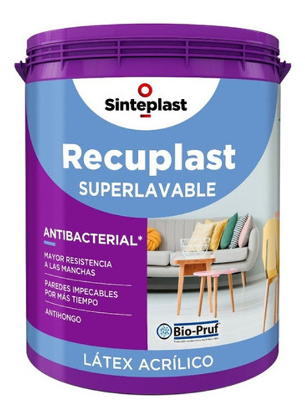 Latex Recuplast Interior Superlavable 1l Mate Sinteplast Mm 0