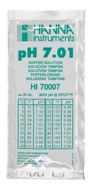 Solución Calibración Ph 7.01 Hi70007 Ph7 Reactivo Hanna 25u 0