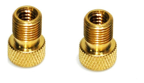 2 Adaptador De Valvula Bico Presta Para Americana Camara 0
