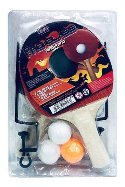 Ping Pong Kit 2 Paletas 3 Pelotitas Red Ruifeng Lloretoys 0