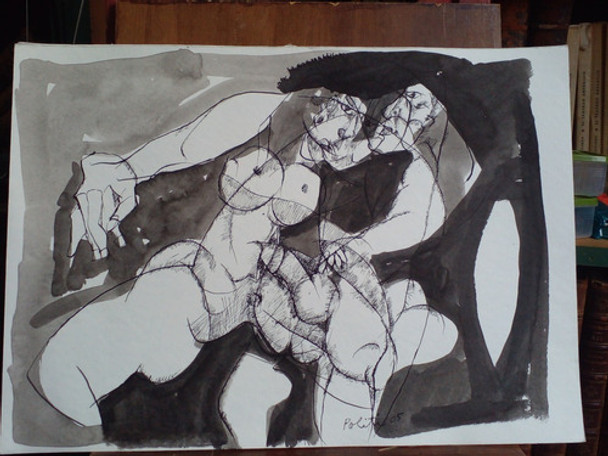 Obra Original De Horacio Politi. Tinta Sobre Papel. 2005 0