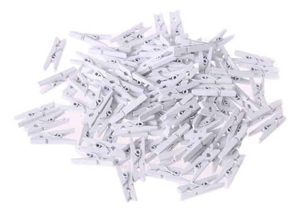 Mini Prendedor Branco 2,5cm Artesanato - 50 Unidades 0 Mini Prendedor Branco 2,5cm Artesanato - 50 Unidades 0