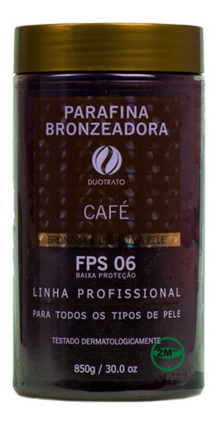 Parafina Ativadora De Café 850 Grs Duotrato Bronzeamento 0