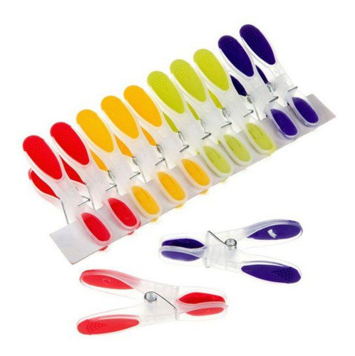 Pregador De Roupa Varal Prendedor Kit Com 12 Unidades 0