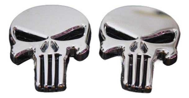 2 X Metal Punisher 3d Cráneo Logo Etiqueta Insignia Coche Cu 0 2 X Metal Punisher 3d Cráneo Logo Etiqueta Insignia Coche Cu 0