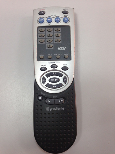 Controle Remoto Dvd Gradiente Modelo D-10 Funciona Ok 0