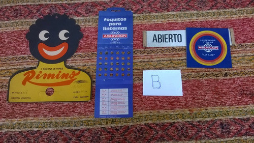 Antiguo Exhibidor Focos Asunción Linternas Pilas Y Rimino 0