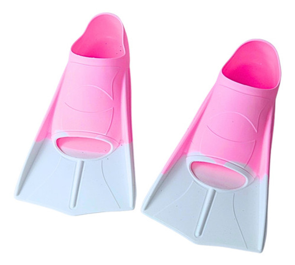 Pé De Pato Nadadeira Infantil Natação Tam 30-32 Rosa Castela 0